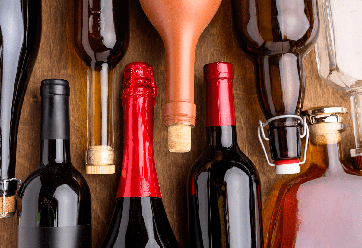 wine bottles
