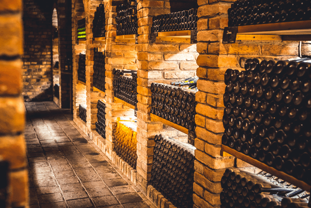 wine bottles cellar