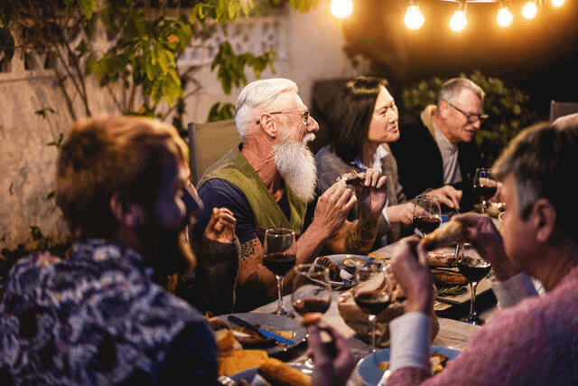 people at the table