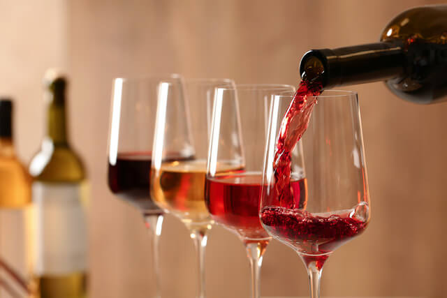 pouring wine